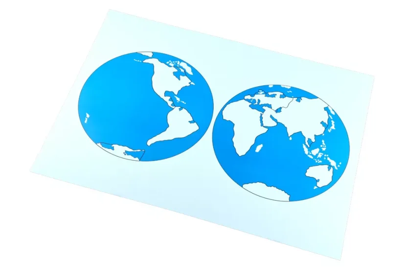 Kontrolní mapa - světa Nová - bez popisků