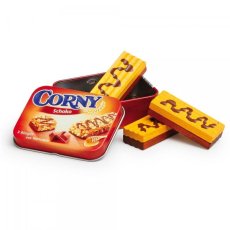 Čokoládové Corny v plechové dóze