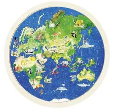 Oboustranné puzzle – Zeměkoule