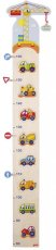 Dětský dřevěný metr – autíčka a značky, 105 cm