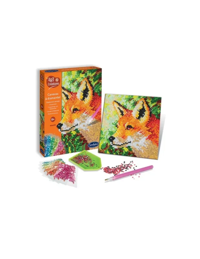 Diamantové plátno - Liška