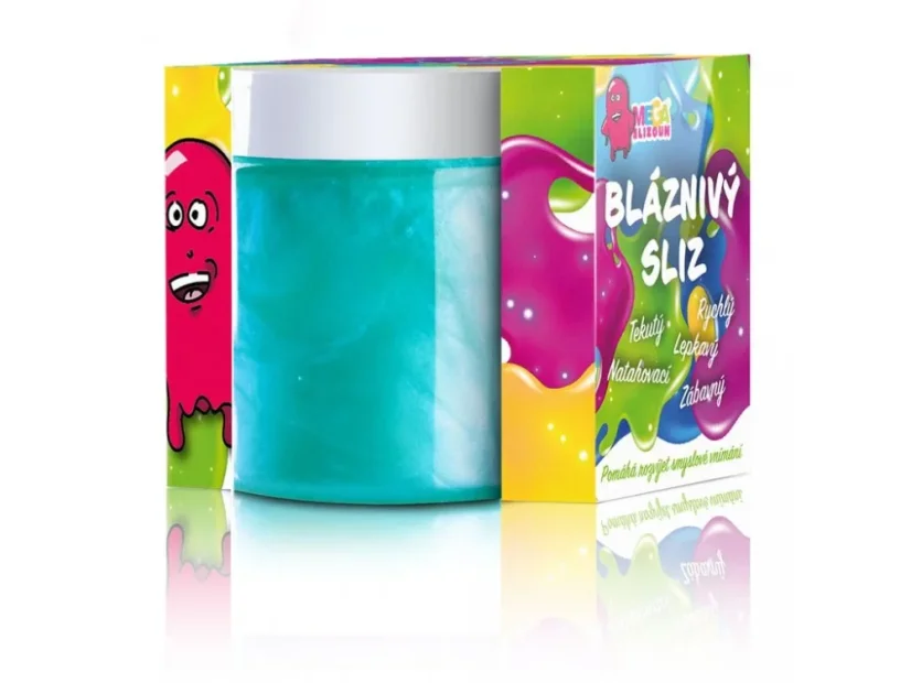 Megaslizoun - bláznivý sliz - tyrkysový s perletí