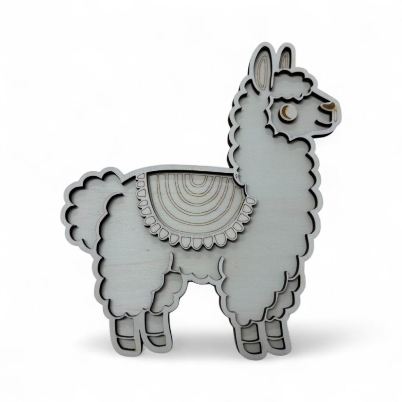 Lama - dřevěný tác