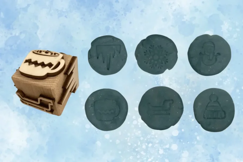 Razítko - Zima (obtiskávací kostka)