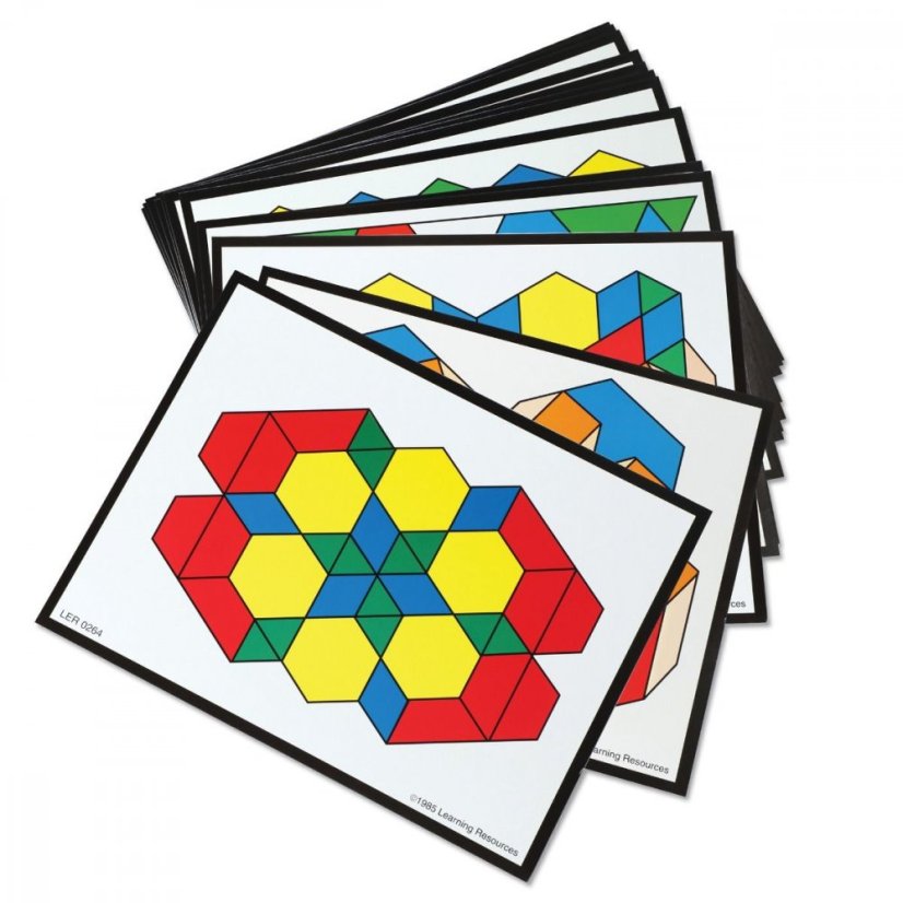 Barevné geometrické tvary - sestava
